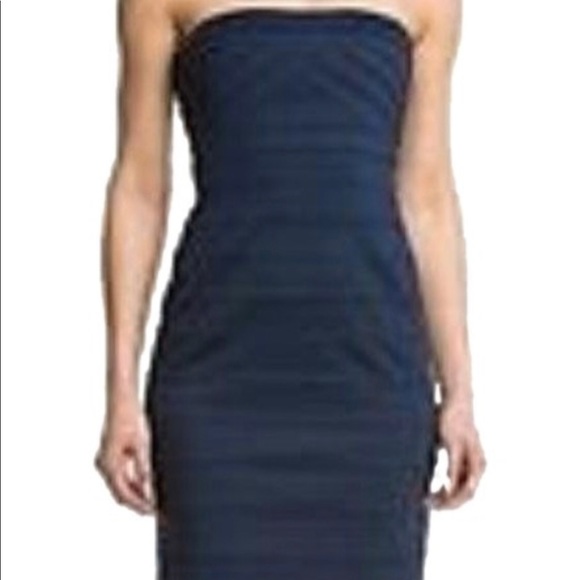 navy bandage dress